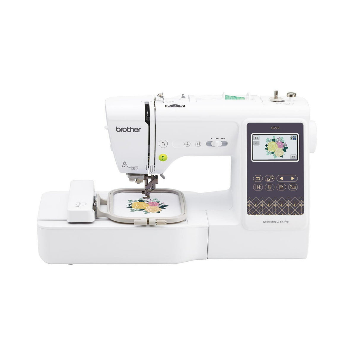 Brother SE700 Elite LCD Touchscreen Sewing and Embroidery Machine Bundle with Needles and Thread - 2