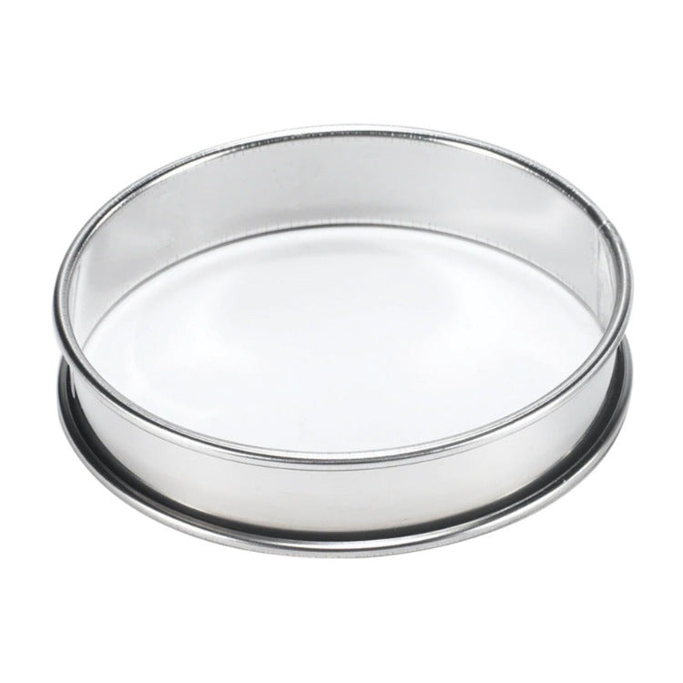 GOBEL Tart Ring Round w/Rolled Edge 10x2cm/4x0.8" SS