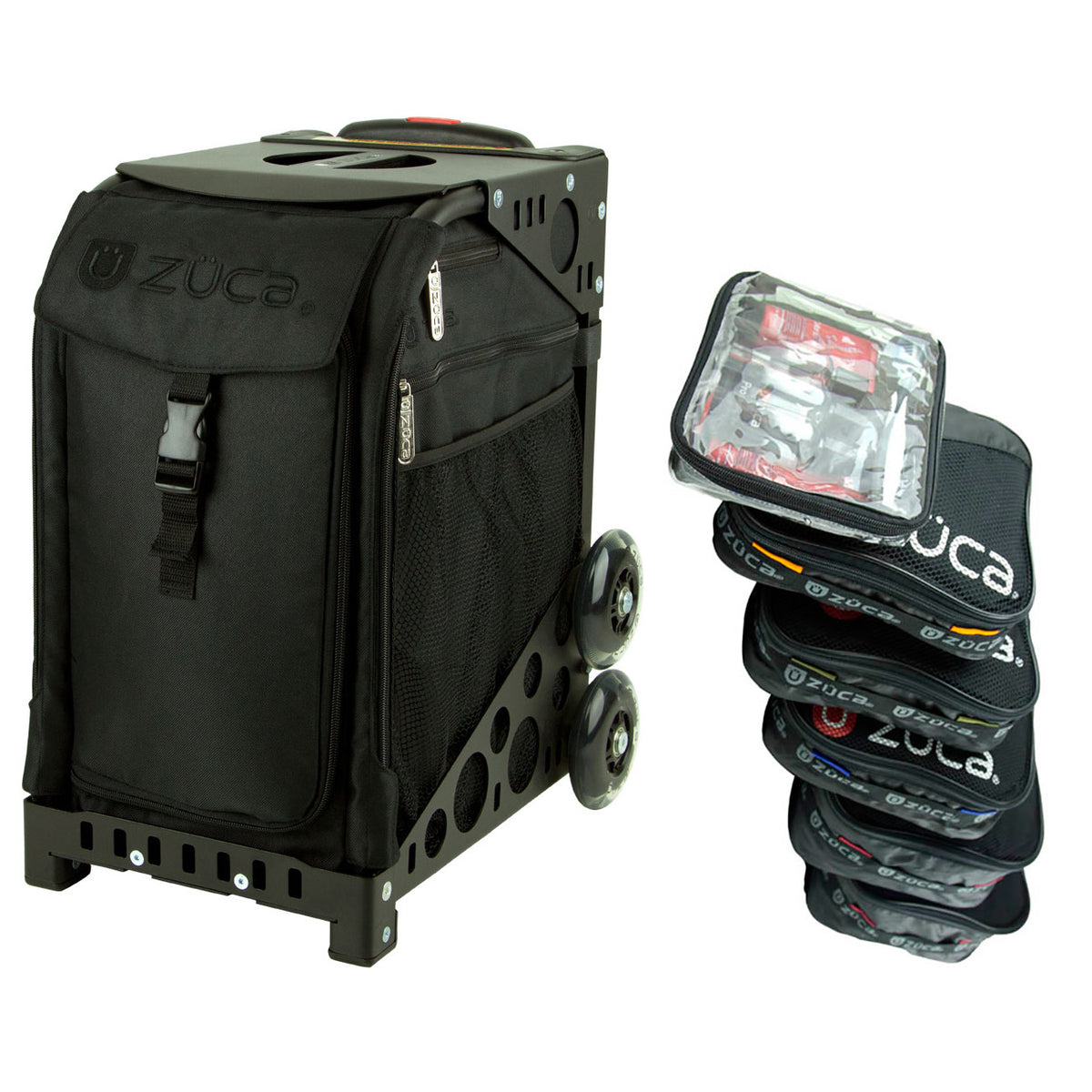 ZUCA Stealth Sport Insert Bag with Black Frame (Non-Flashing Wheels)