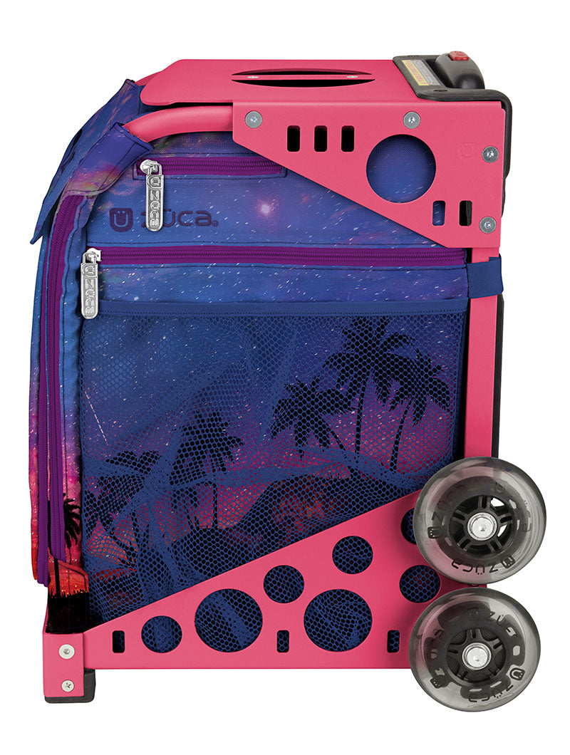 Zuca Island Life Sport Insert Bag & Frame (Pink) w/ Flashing Wheels