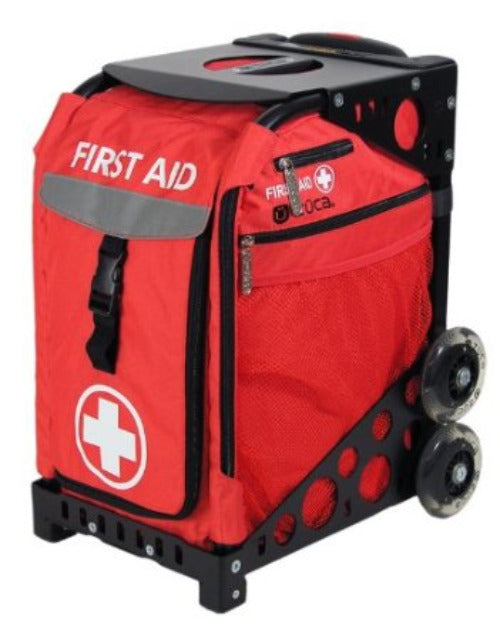 Zuca First Aid Sport Insert Bag (Red with White Cross) w/ Black Sport Frame