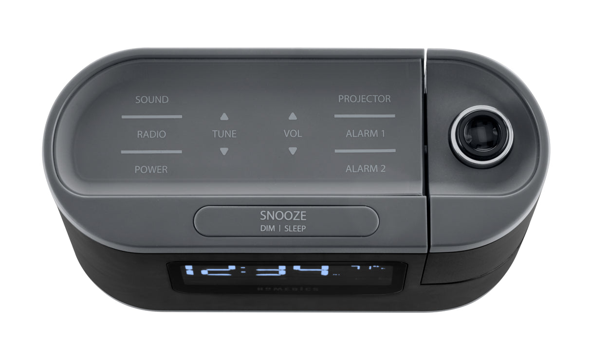 HoMedics Soundspa Recharged Projection Alarm Clock Radio