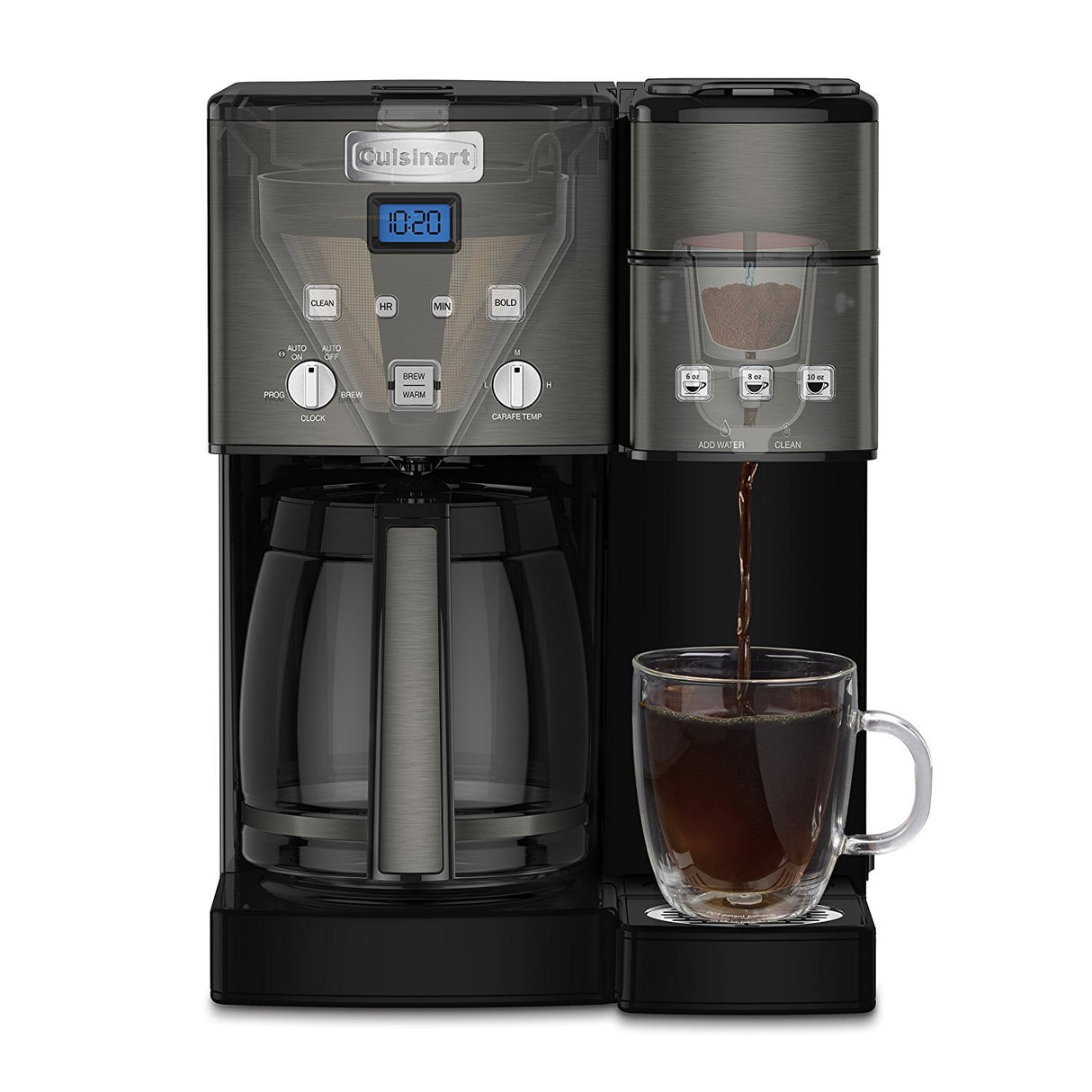 Cuisinart Coffee Center 12 Cup Coffeemaker and Single-Serve Brewer (Black)