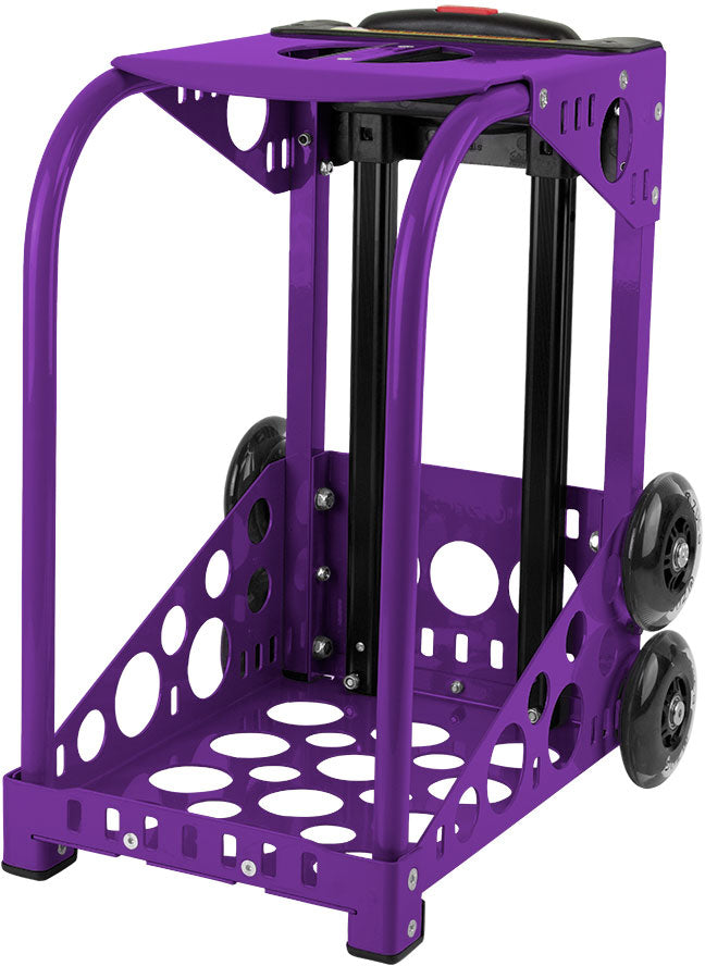 Zuca Sport Ice Queen Bag & Frame (Purple/Flashing) w/ Gift Lunchbox