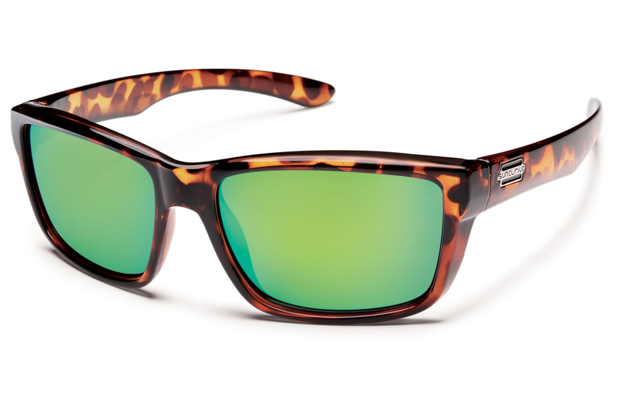Suncloud Mayor Injection Molded Sunglasses (Tortoise Brown/Green Mirror)