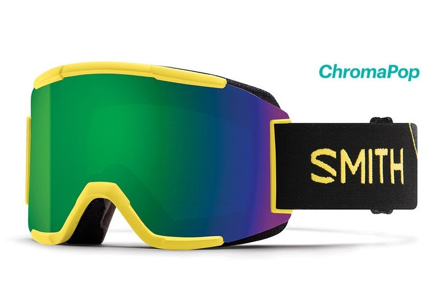 Smith Optics Squad Snow Goggles (Citron Glow, ChromaPop Sun Green Mirror)