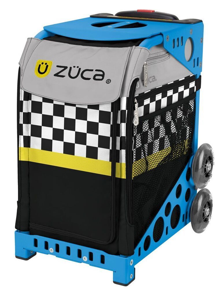 Zuca Sk8ter Block Sport Bag and Blue Frame with Flashing Wheels