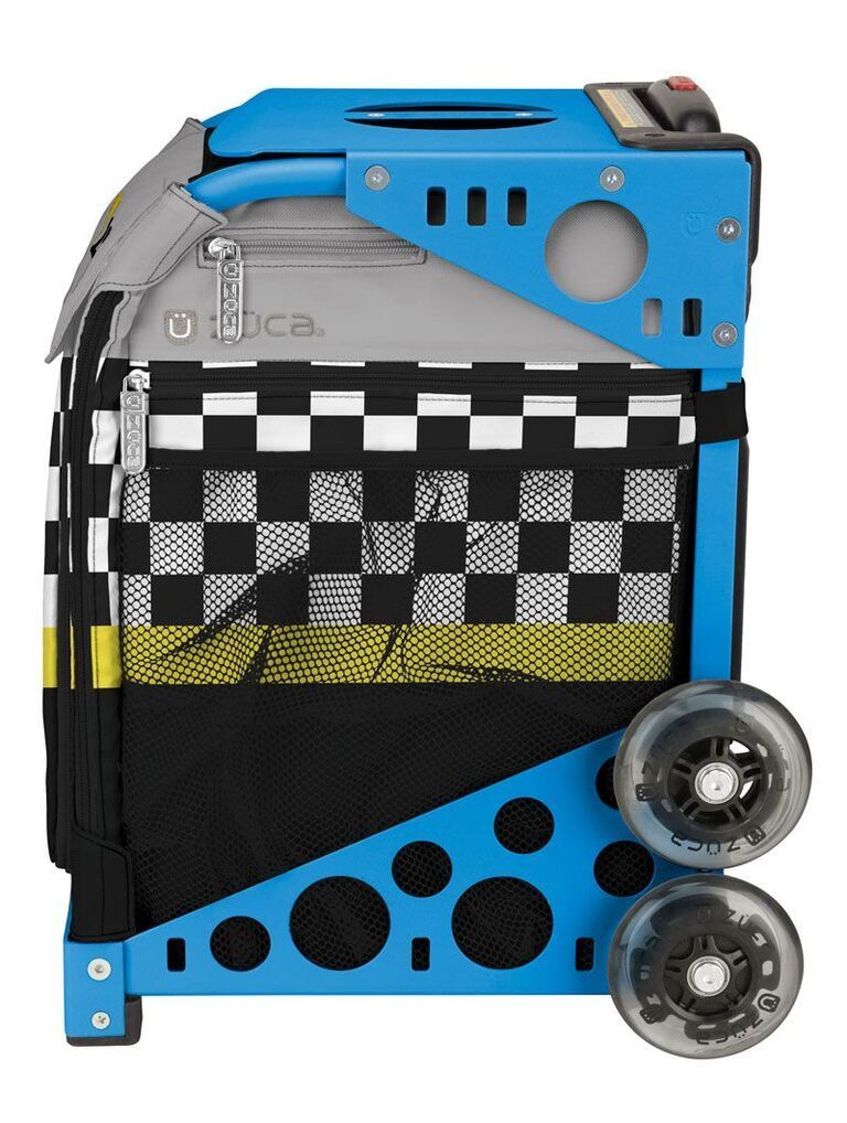 Zuca Sk8ter Block Sport Bag and Blue Frame with Flashing Wheels