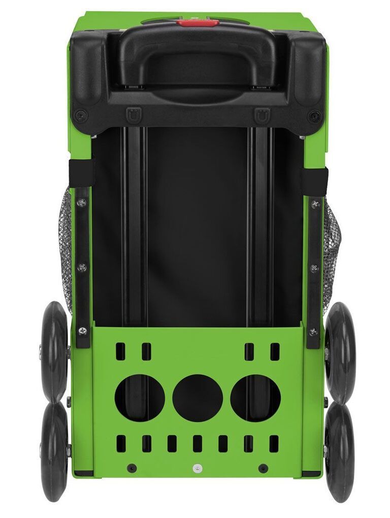 Zuca Sk8ter Block Sport Bag and Green Frame with Flashing Wheels