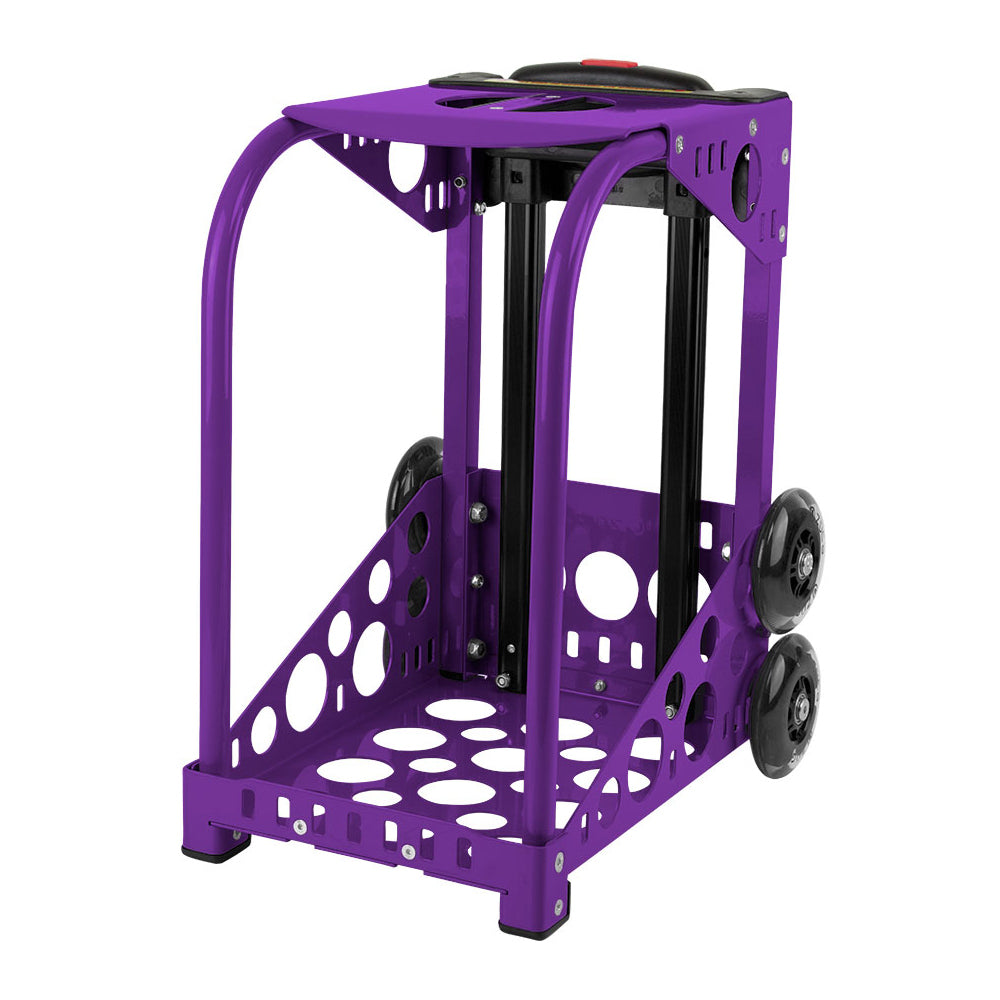 Zuca Sk8ter Block Sport Bag and Purple Frame with Flashing Wheels