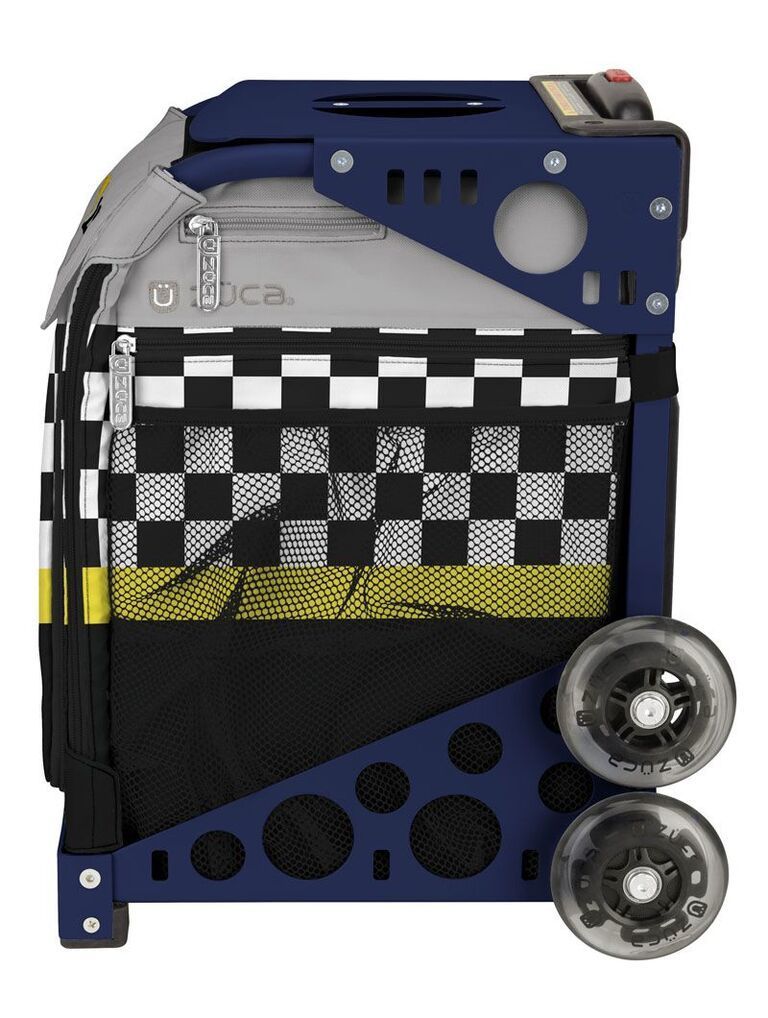 Zuca Sk8ter Block Sport Bag and Navy Frame with Flashing Wheels