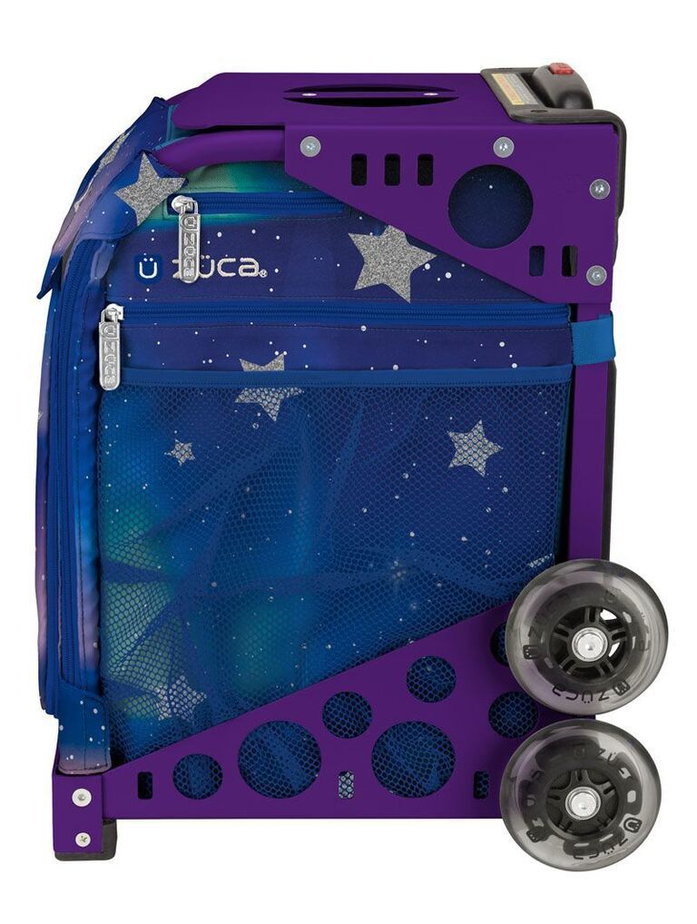 Zuca Aurora Sport Insert Bag and Purple Frame with Flashing Wheels