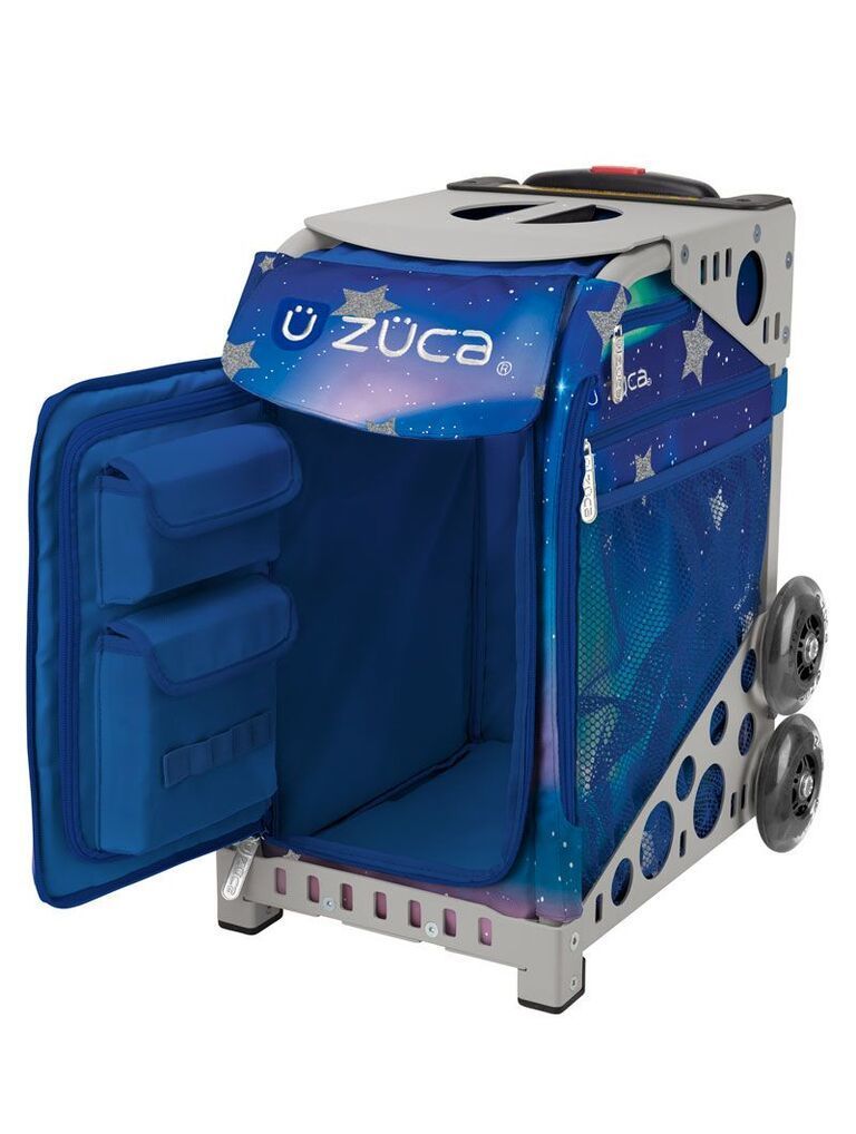 Zuca Aurora Sport Insert Bag and Gray Frame with Flashing Wheels