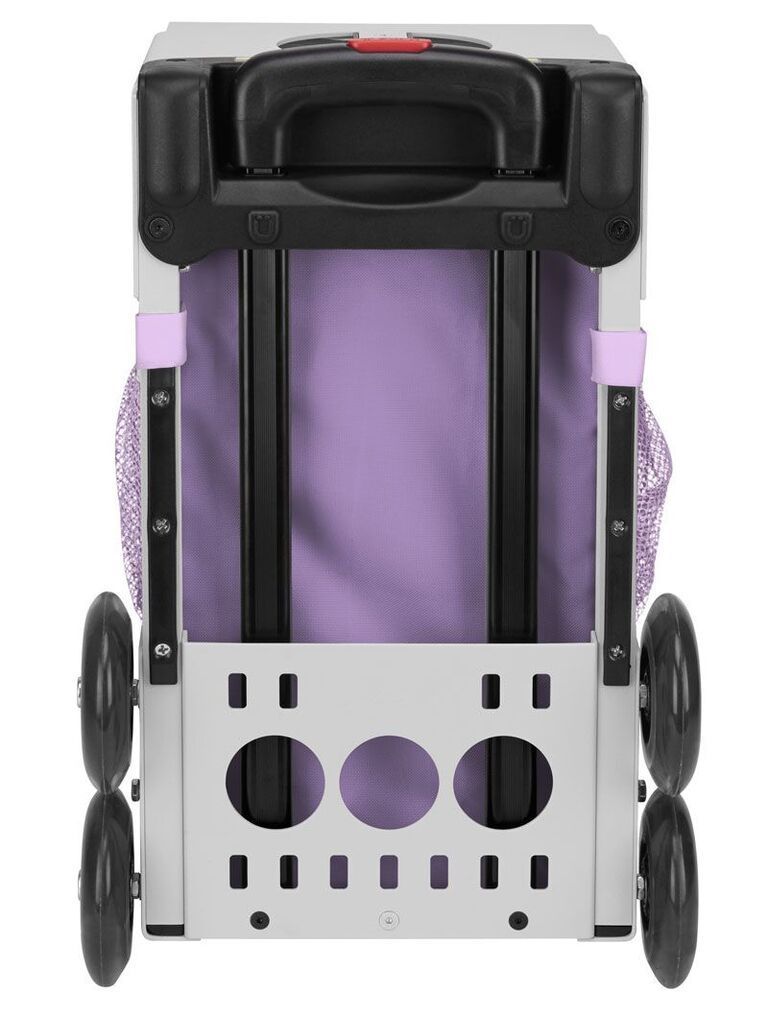 Zuca Unicorn Sport Insert Bag and White Frame with Flashing Wheels