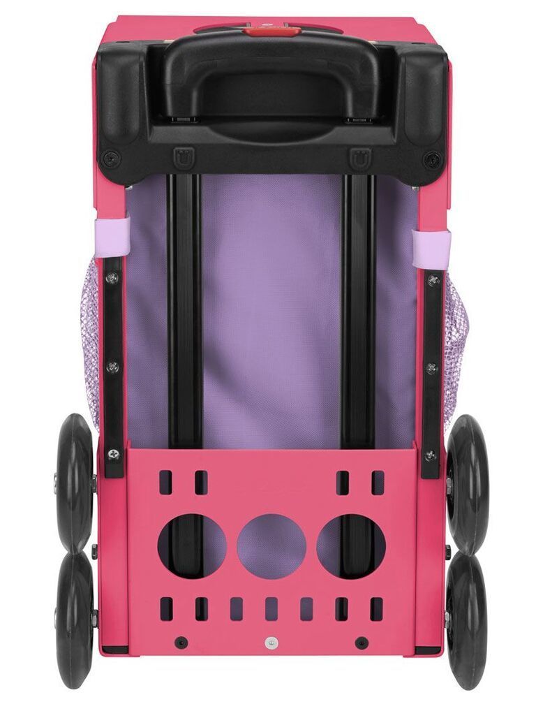 Zuca Unicorn Sport Insert Bag and Pink Frame with Flashing Wheels