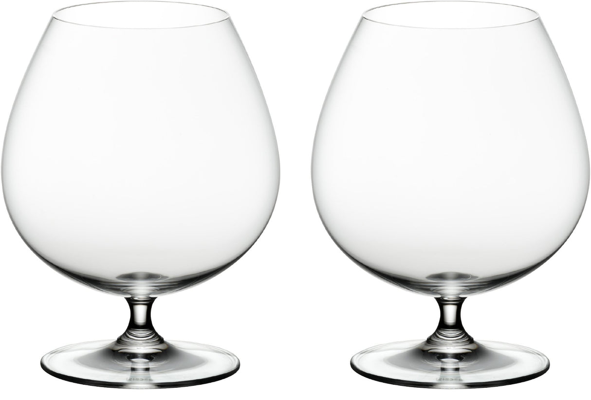 Riedel Vinum Brandy Glass (Set of 6) with Microfiber Polishing Cloth Bundle