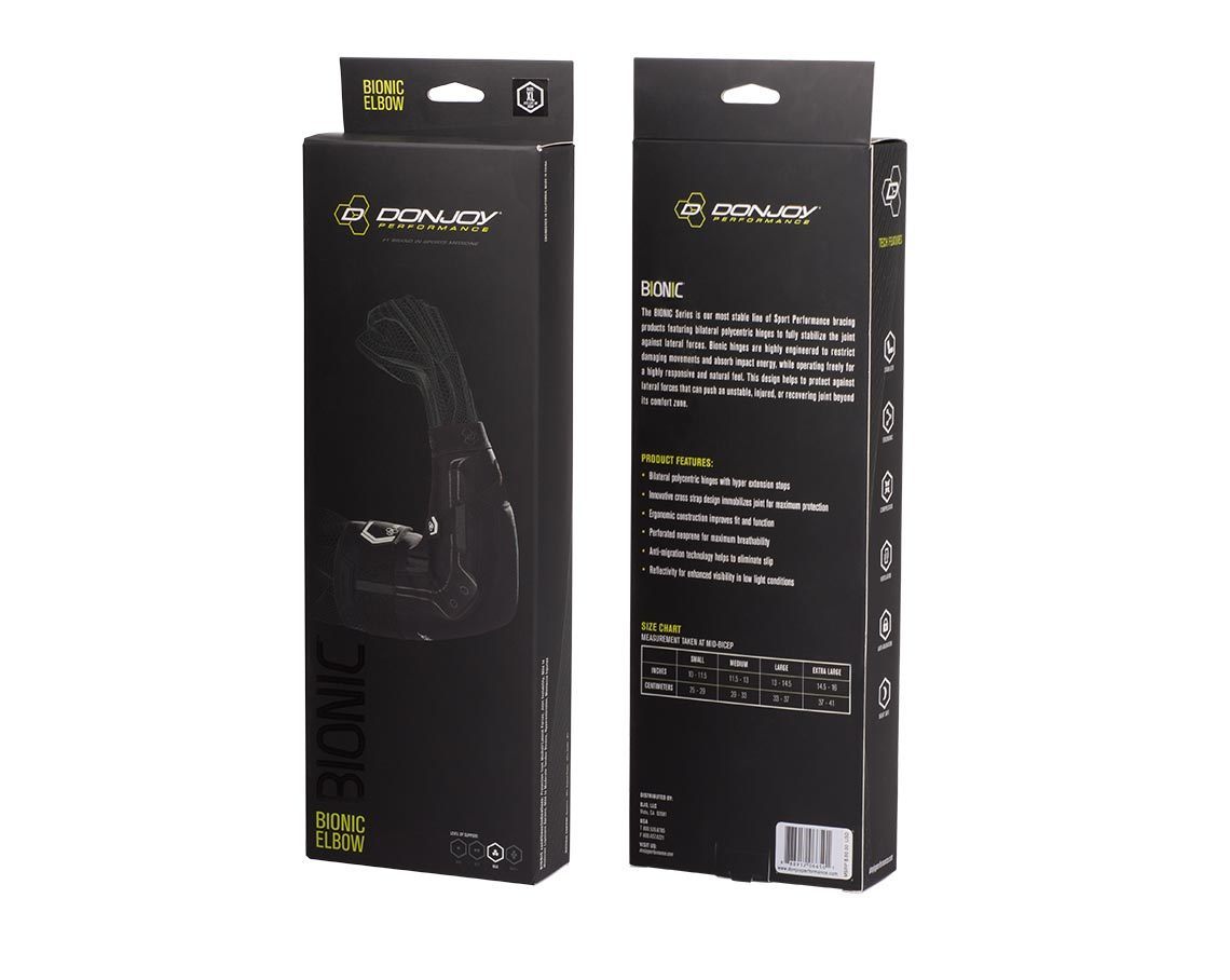 DonJoy Performance Bionic Elbow Brace II (Small) and Ice Pack (11 x 14-Inch)