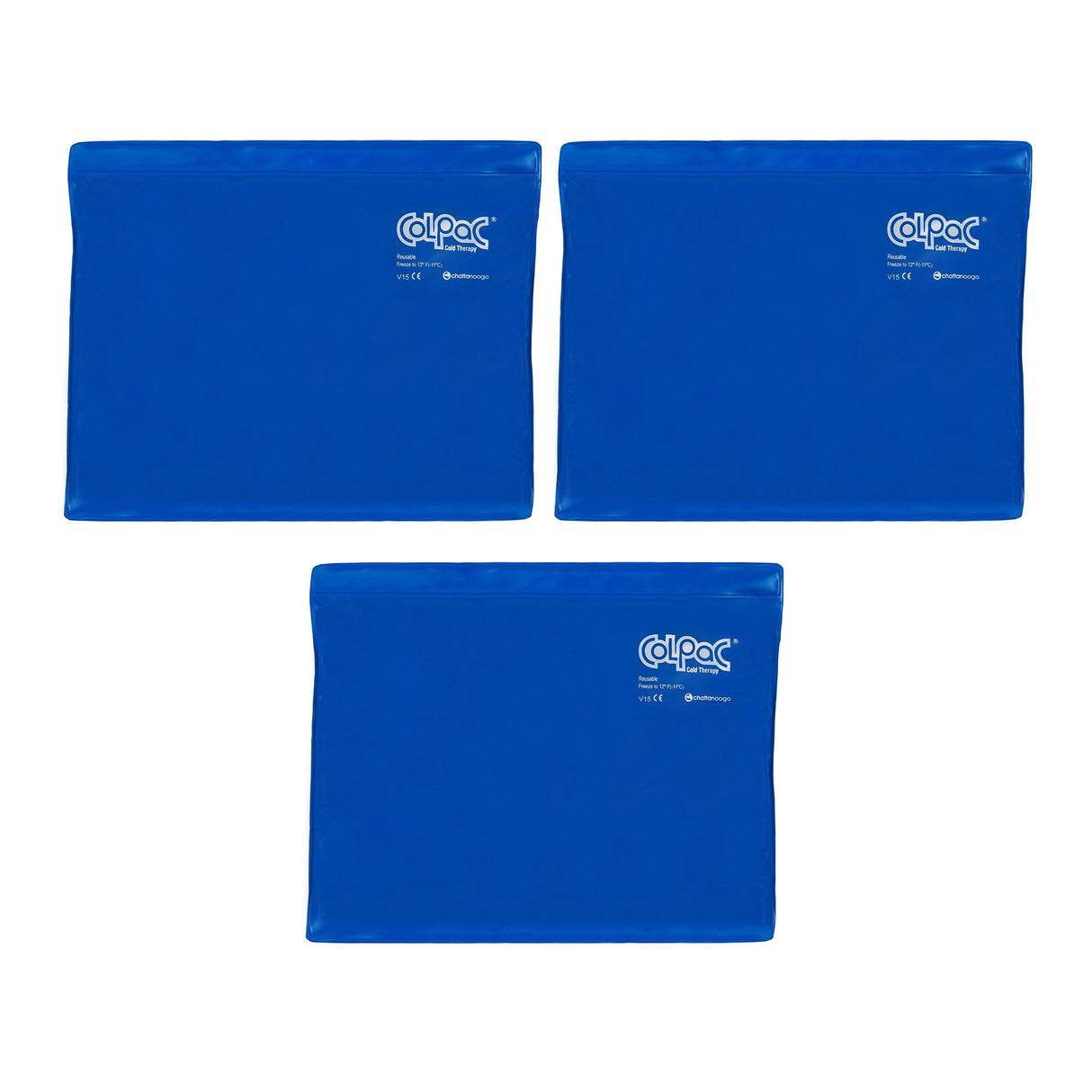 Chattanooga ColPac Reusable Blue Vinyl Gel Ice Pack (3-Pack)