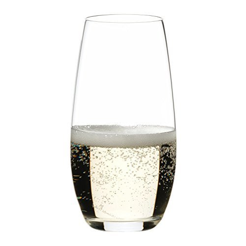 Riedel O Wine Tumbler Champagne (Set of 6) Wine Stopper and Cloth Bundle