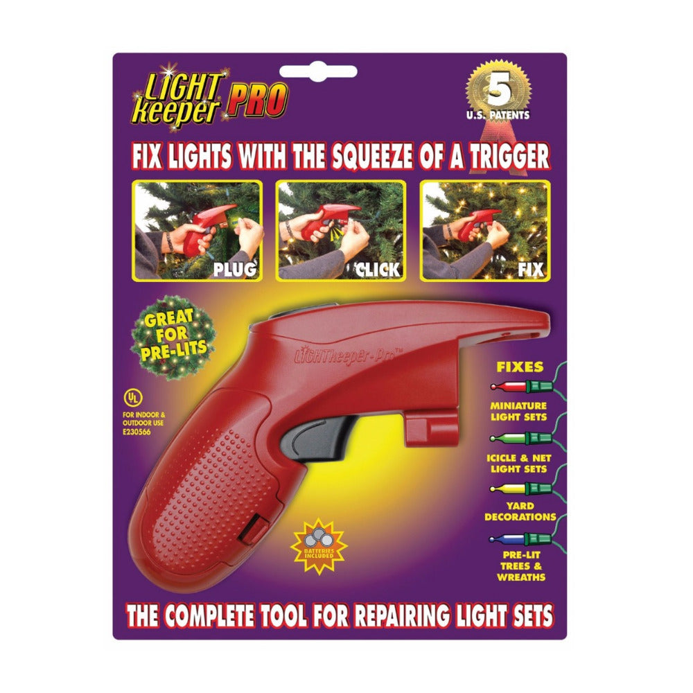 LightKeeper Pro Holiday and Christmas Tree Light Repair Tool + 50 Bonus Bulbs