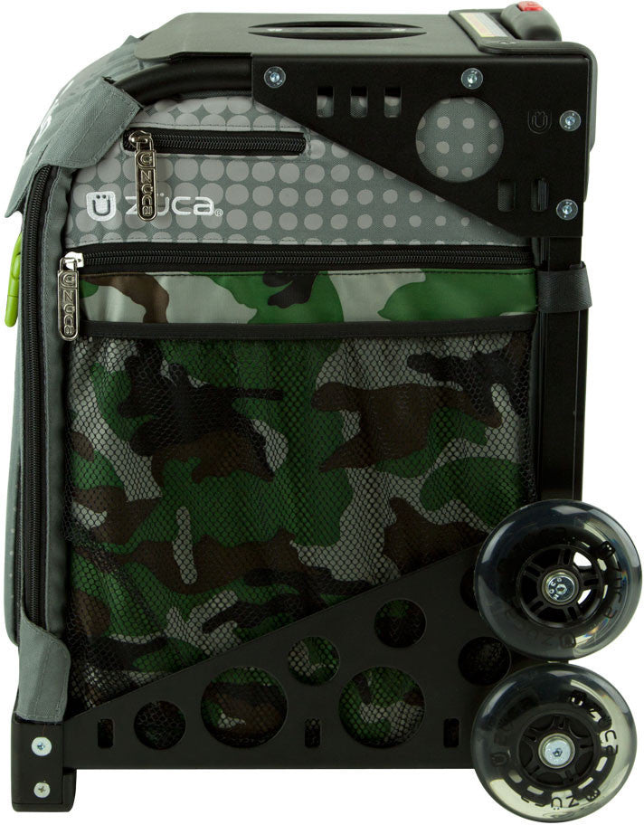 Zuca Paintball Insert Bag & Sport Frame (White) w/ Flashing Wheels
