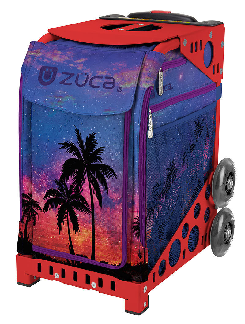 Zuca Island Life Sport Insert Bag & Frame (Red) w/ Flashing Wheels