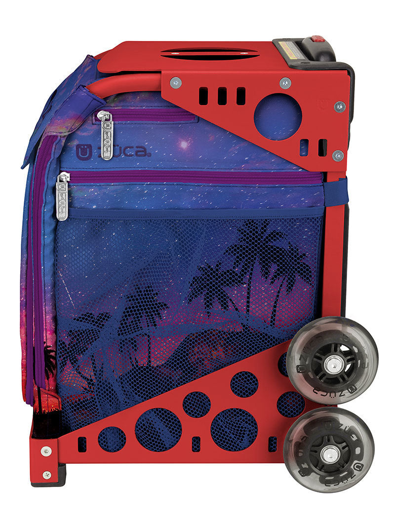 Zuca Island Life Sport Insert Bag & Frame (Red) w/ Flashing Wheels