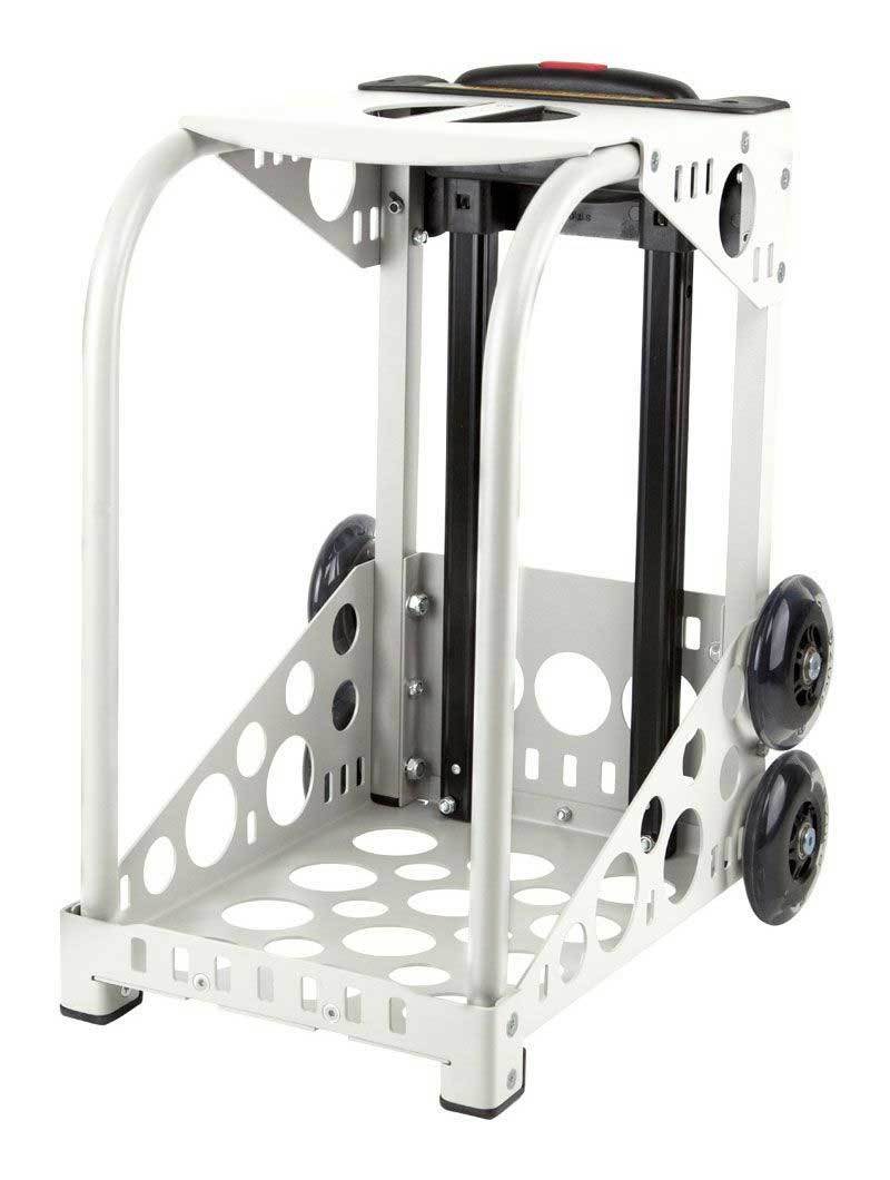 Zuca Sport Obsidian Insert Bag & White Frame with Flashing Wheels