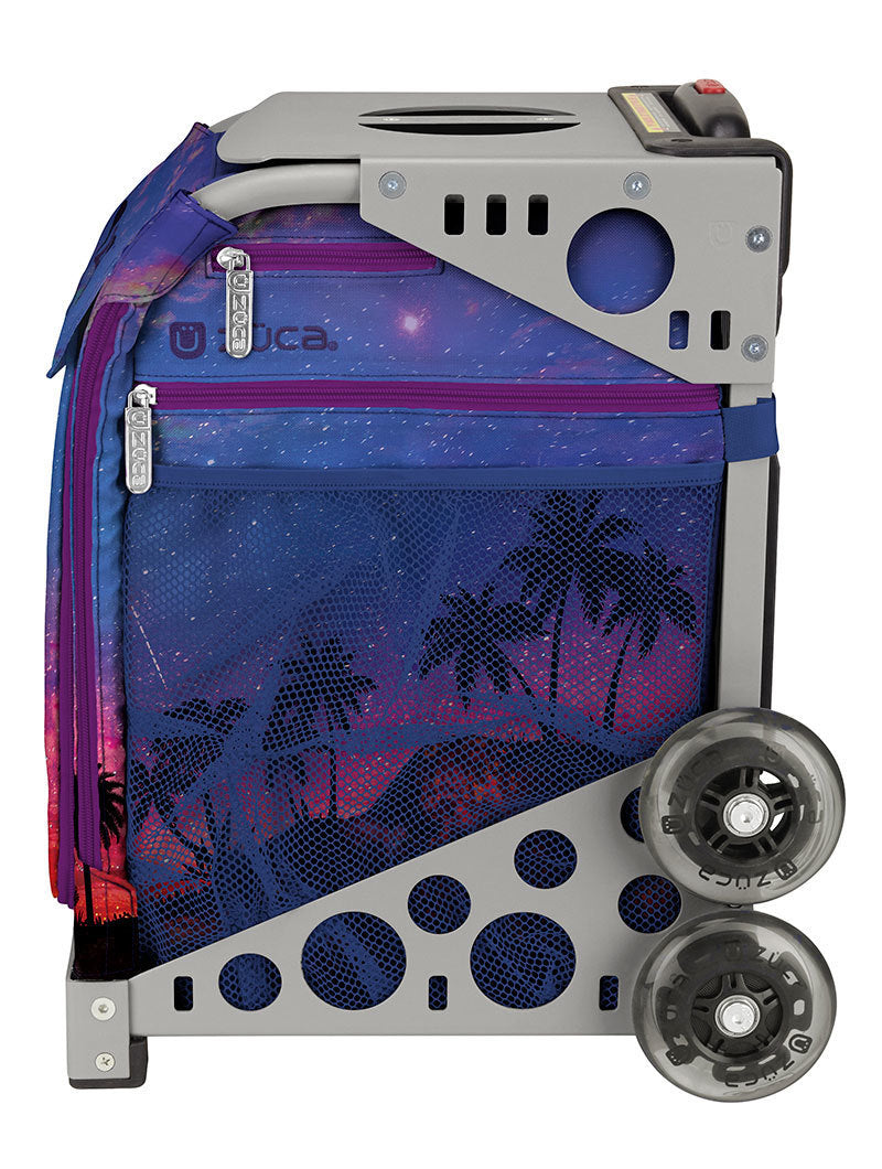 Zuca Island Life Sport Insert Bag & Frame (Gray) w/ Flashing Wheels