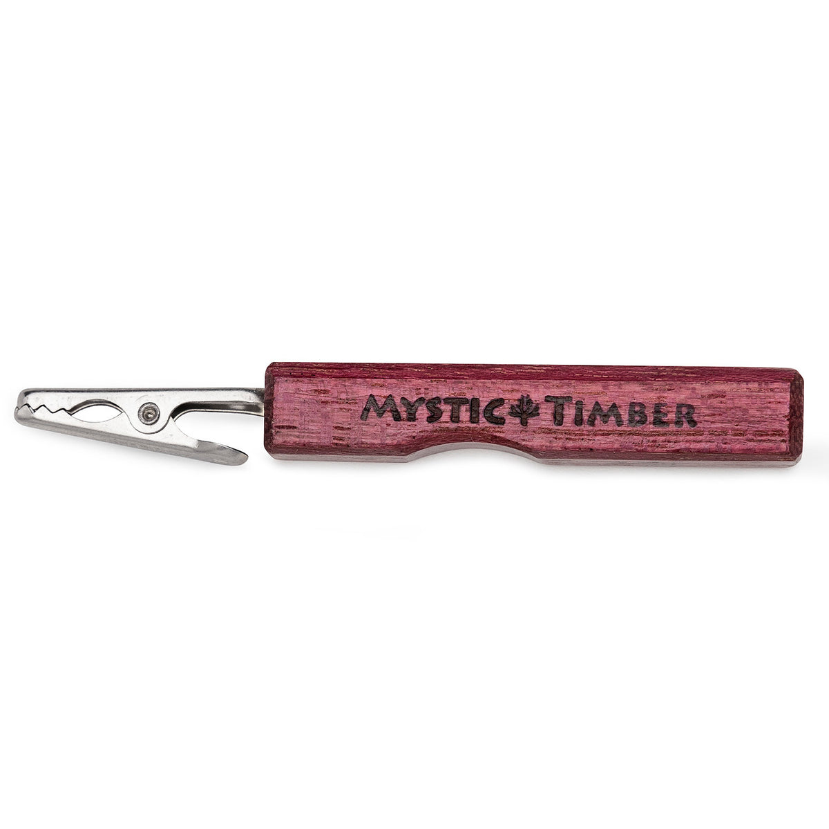 Mystic Timber Wood Handled Clip - Pocket Beast (2-inch) - PurpleHeart