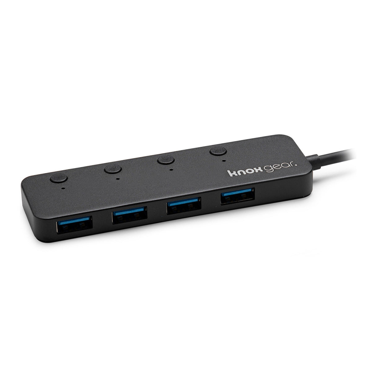 Knox Gear USB 3.0 Hub - 4 Port USB Hub 3.0 - Powered USB Hub for Mac Laptop, PC, PS4, Xbox, TV