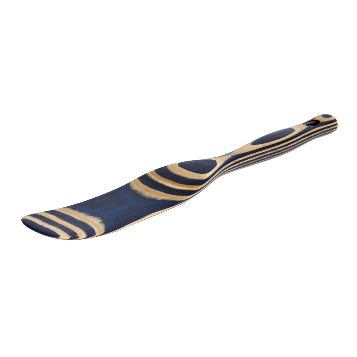 Island Bamboo 11-Inch Pakka Wood Spurtle (Blue)