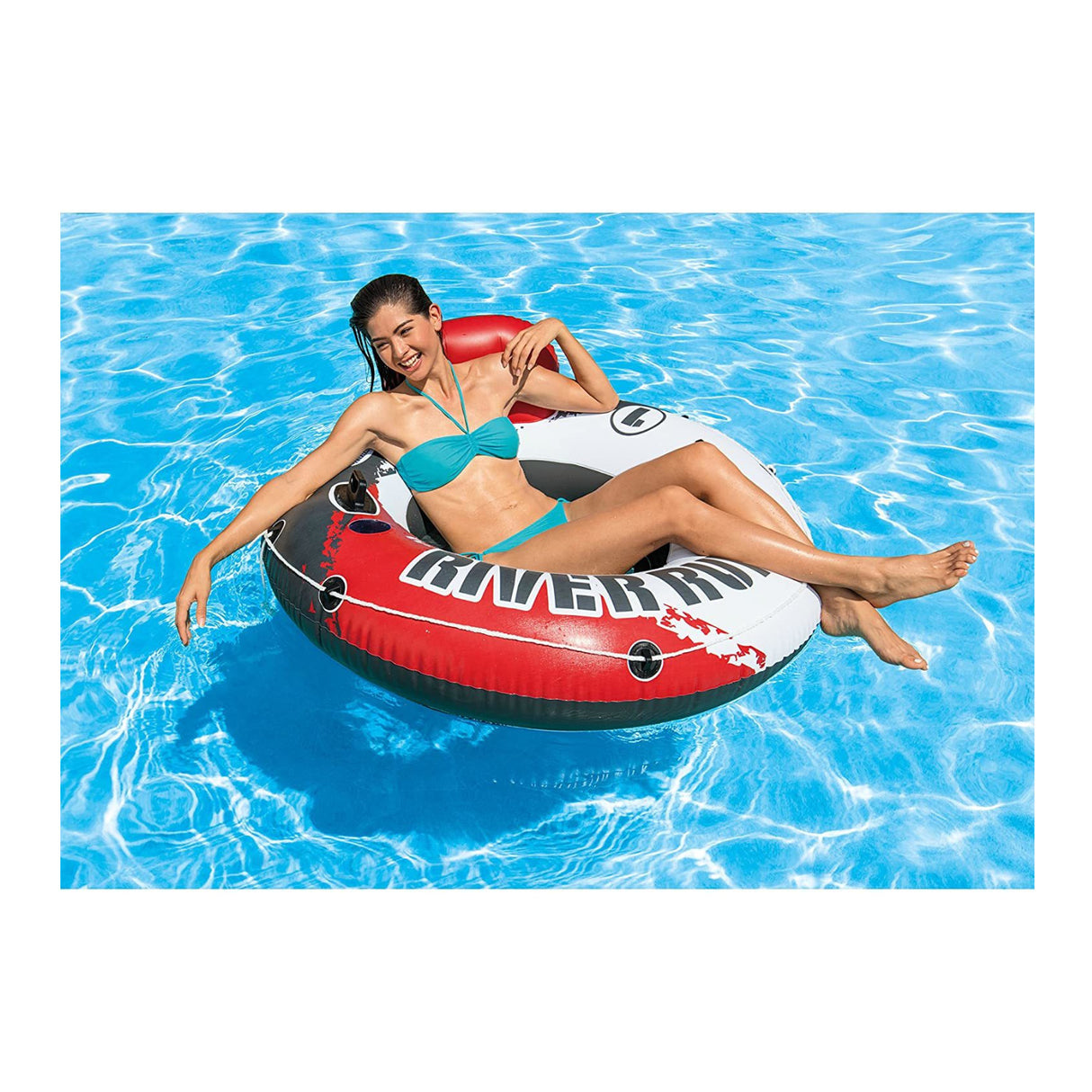 Intex Red River Run 1 Fire Edition 53-inch Inflatable Water Float