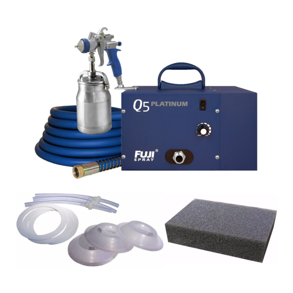 Fuji Spray Q5 Platinum T70 Quiet HVLP Spray System and Spray Gun Bundle