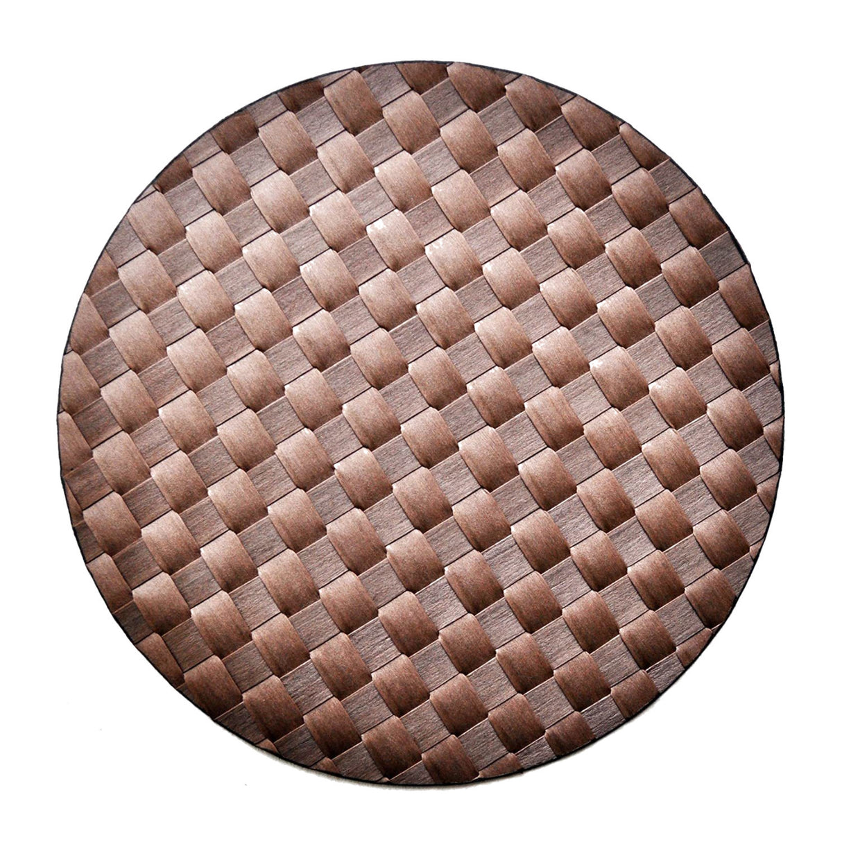 Saleen Round Placemat (Brown, Set of 12)