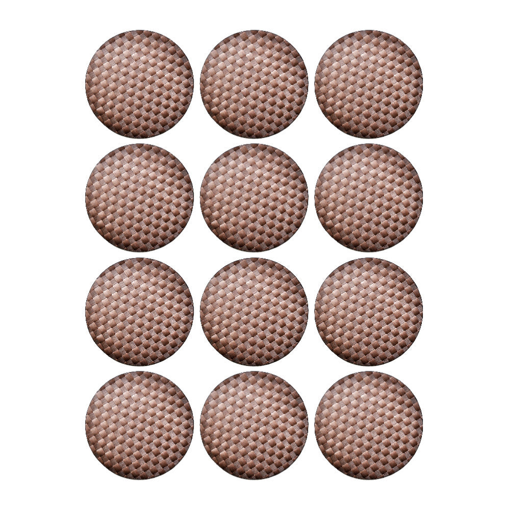 Saleen Round Placemat (Brown, Set of 12)