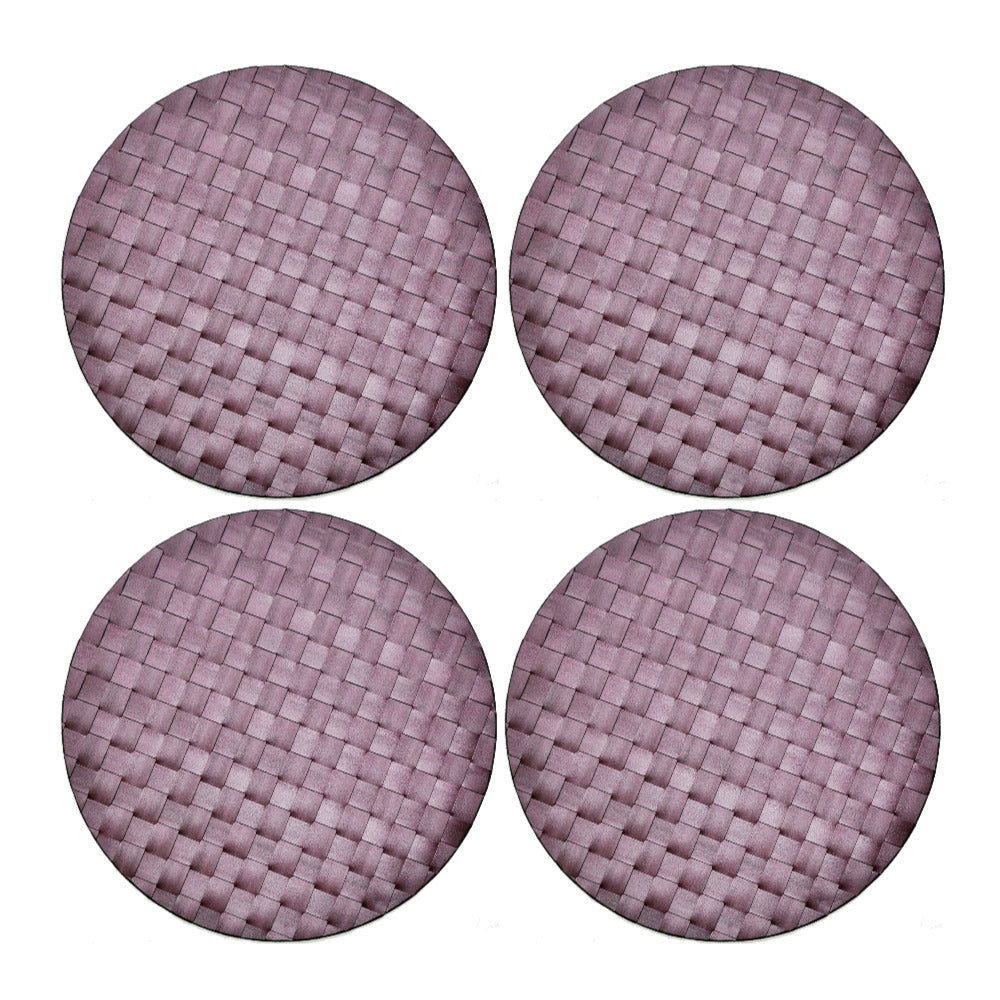 Saleen Round Placemat (Bordeaux, Set of 4)