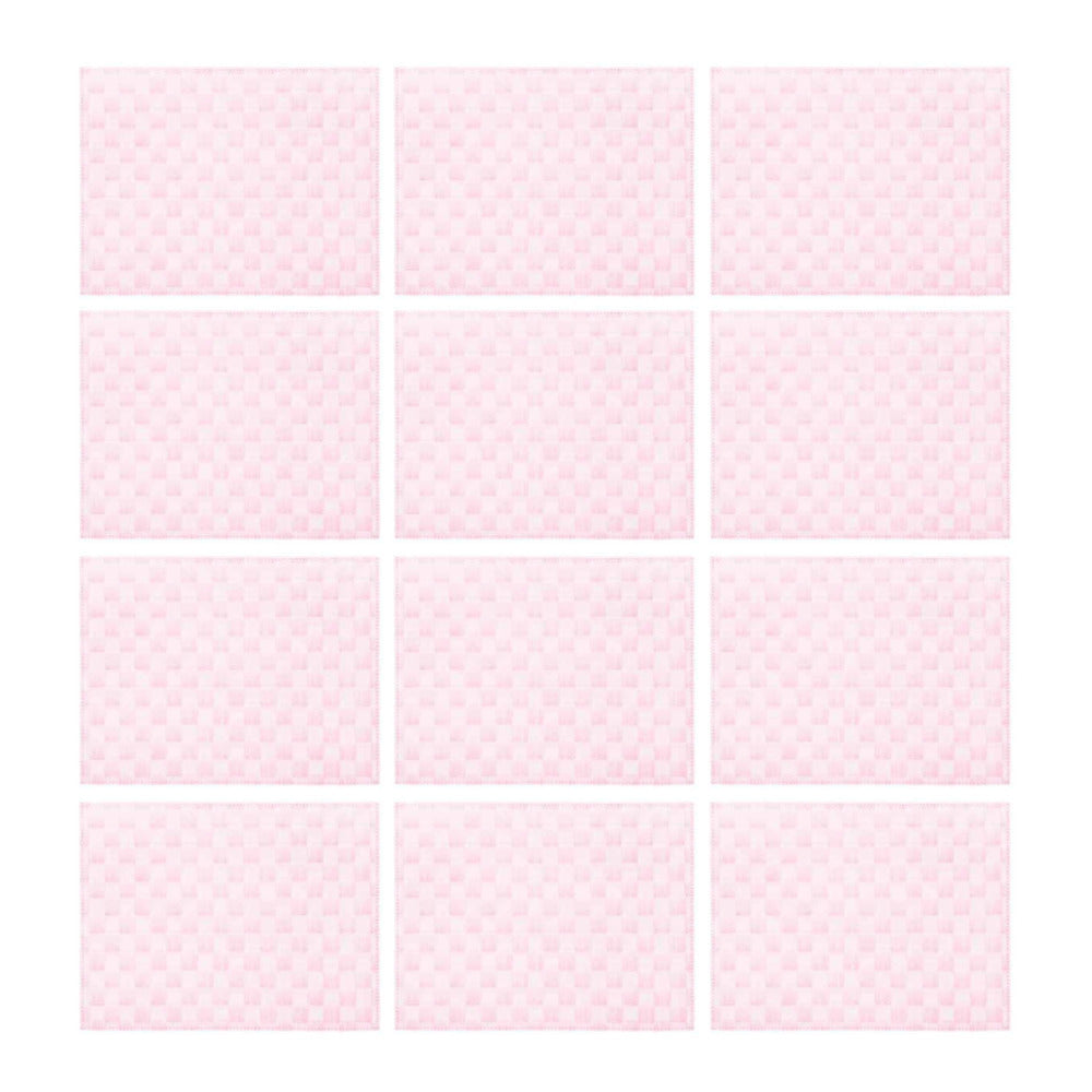 Saleen Rectangular Placemat (Pastel Rose, Set of 12)