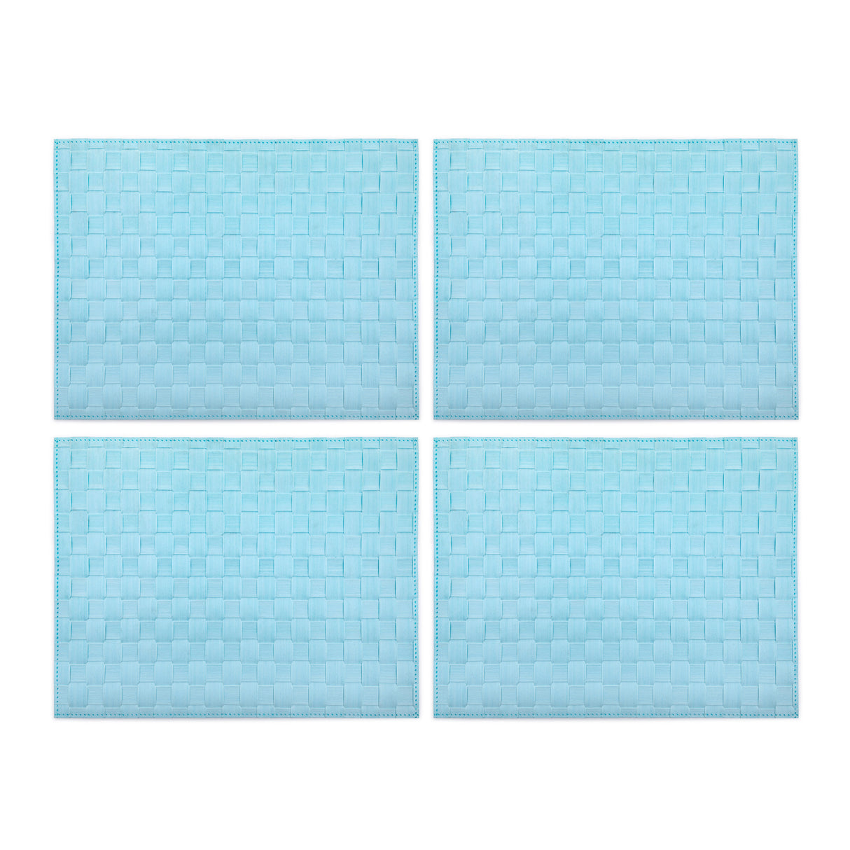 Saleen Rectangular Placemat (Pastel Blue, Set of 4)