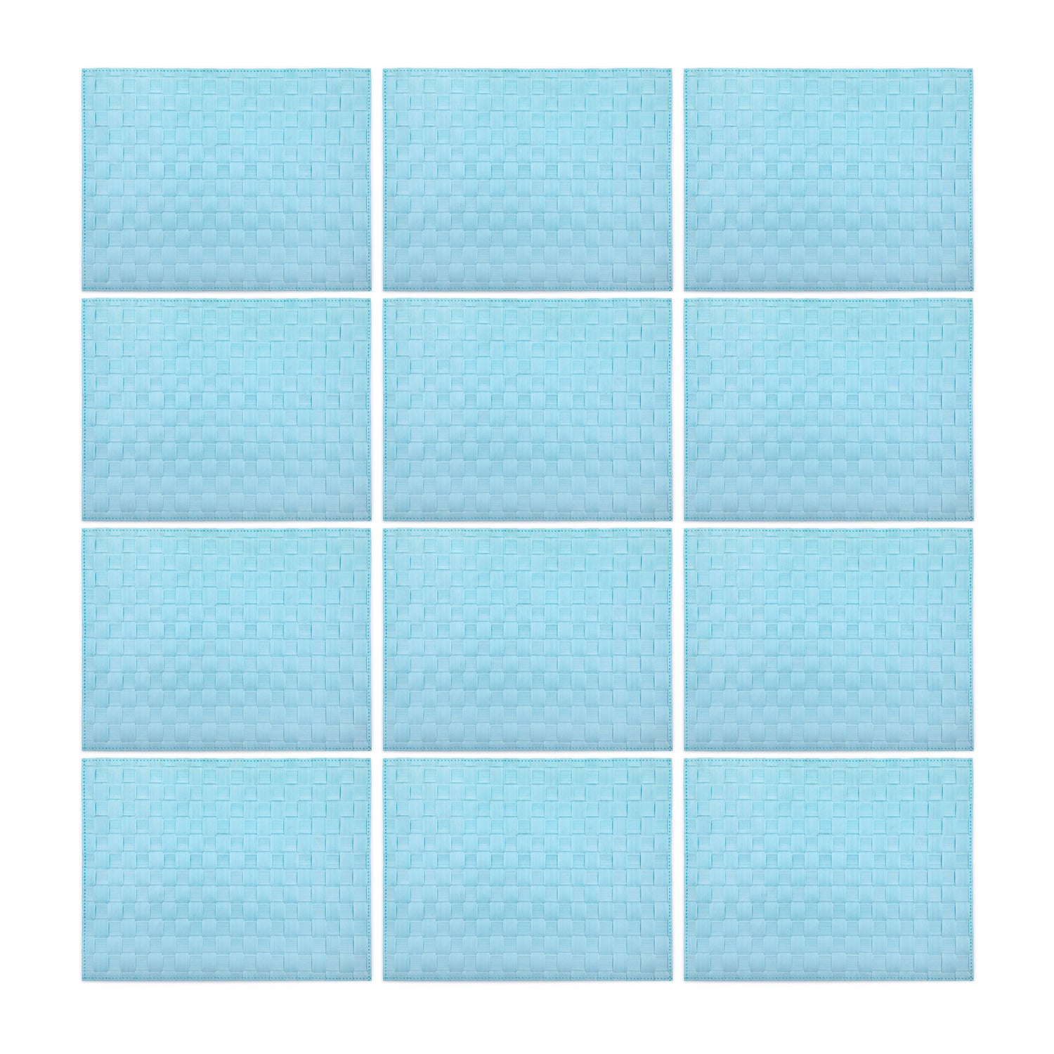 Saleen Rectangular Placemat (Pastel Blue, Set of12)