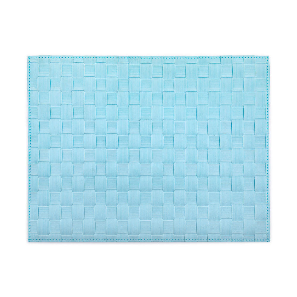 Saleen Rectangular Placemat (Pastel Blue, Set of12)