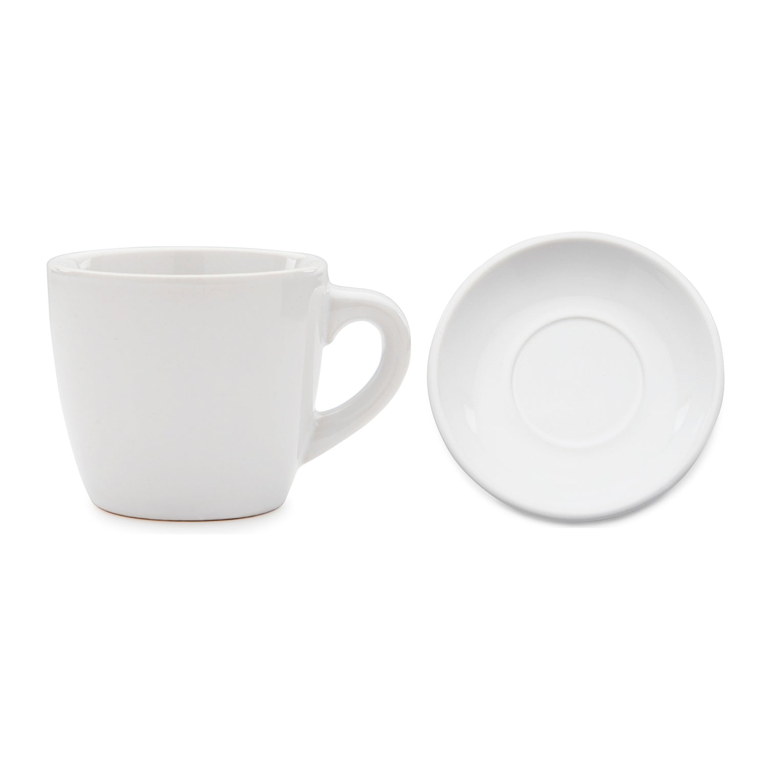 Update International 3-oz Ceramic Tiara Espresso Cup and Saucer Set