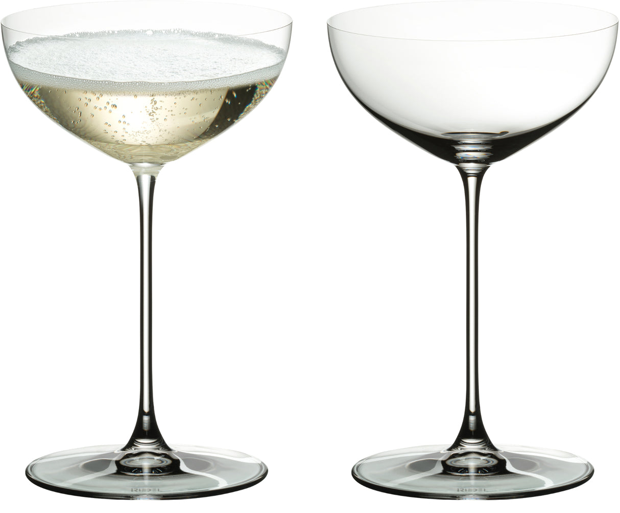 Riedel Veritas Moscato/Coupe/Martini Glass (2-Pack) with Wine Pourer