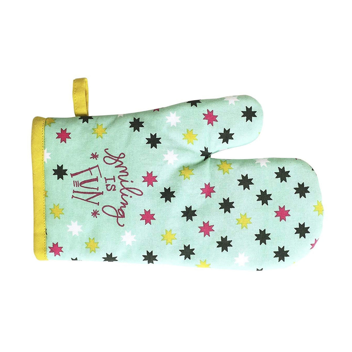 June Clever Smiling is Fun, Funny Oven Mitt (2-Pack)