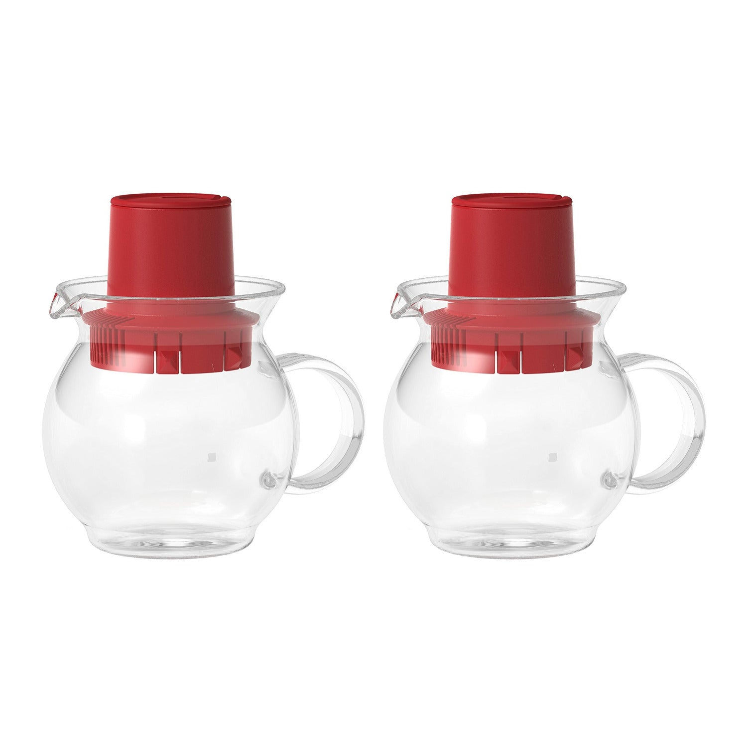 Hario 300ml Teabag Teapot (Red, 2-Pack)