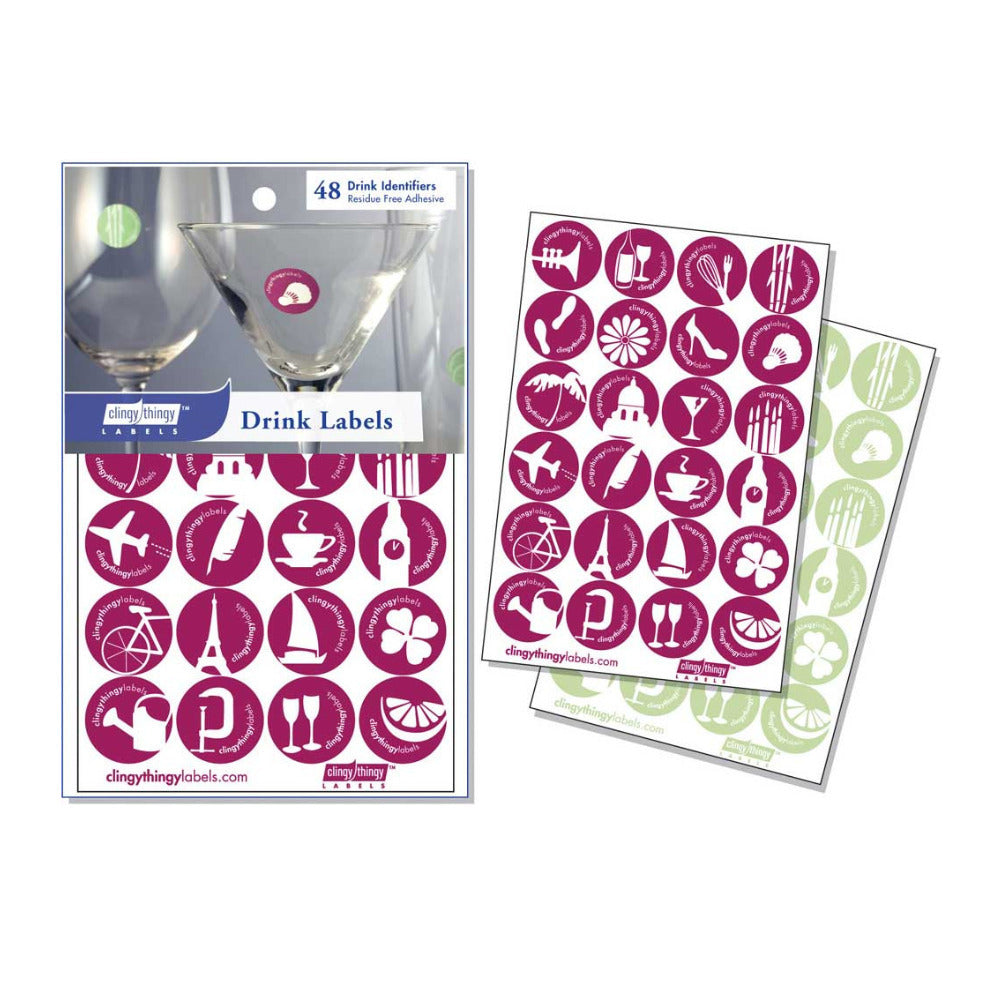 Harold Imports 93856 Drink Identification Labels