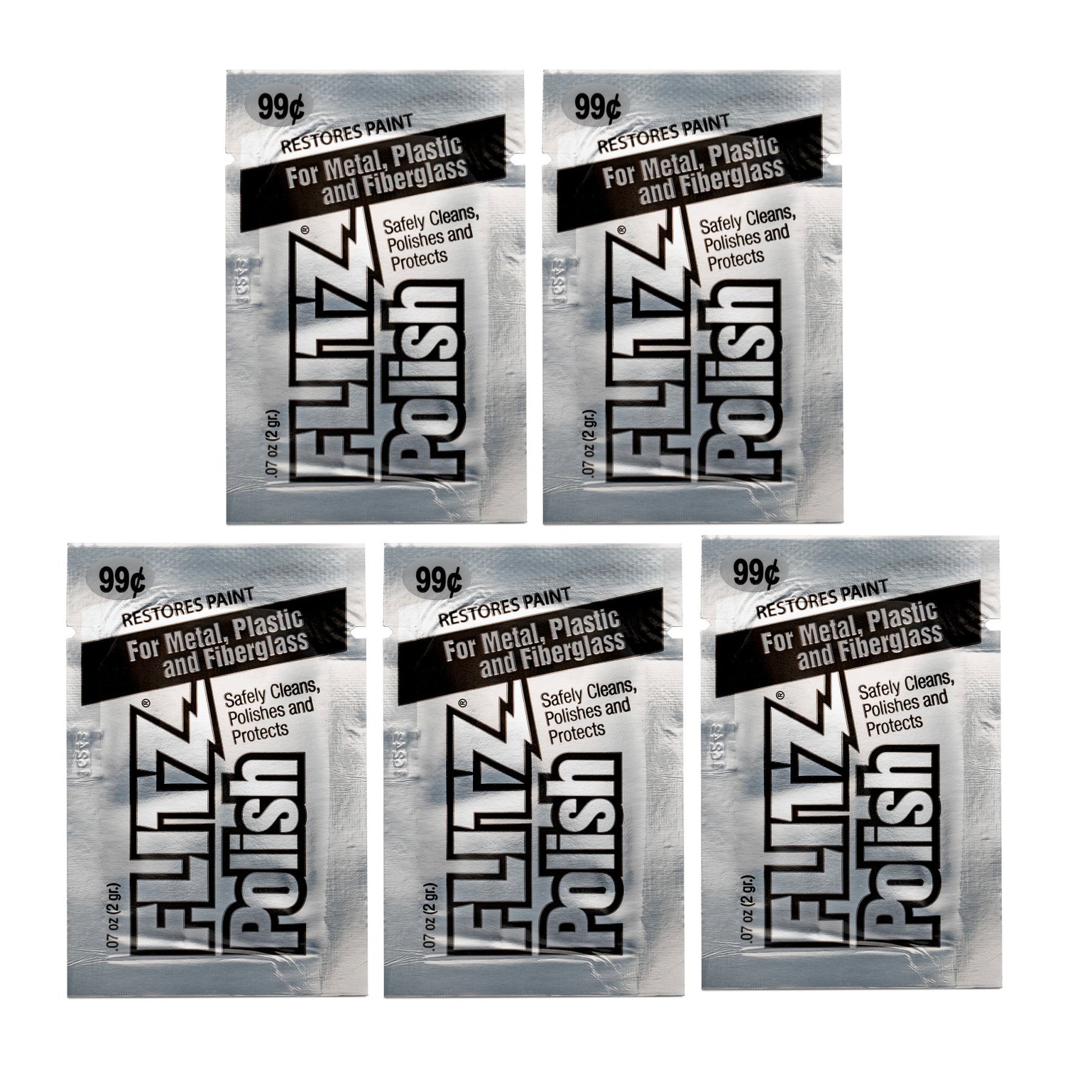 Flitz Individual Polish Packets (2 gr / .07 oz, 5-Pack)