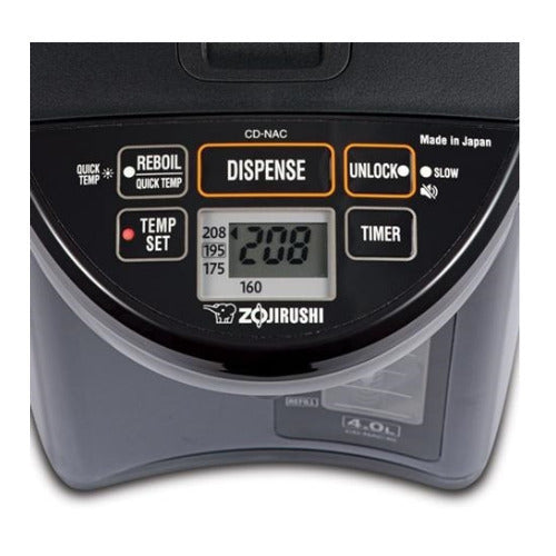 Zojirushi Micom Water Boiler (5-Liter, Metallic Black) with Cleaner and Tumbler