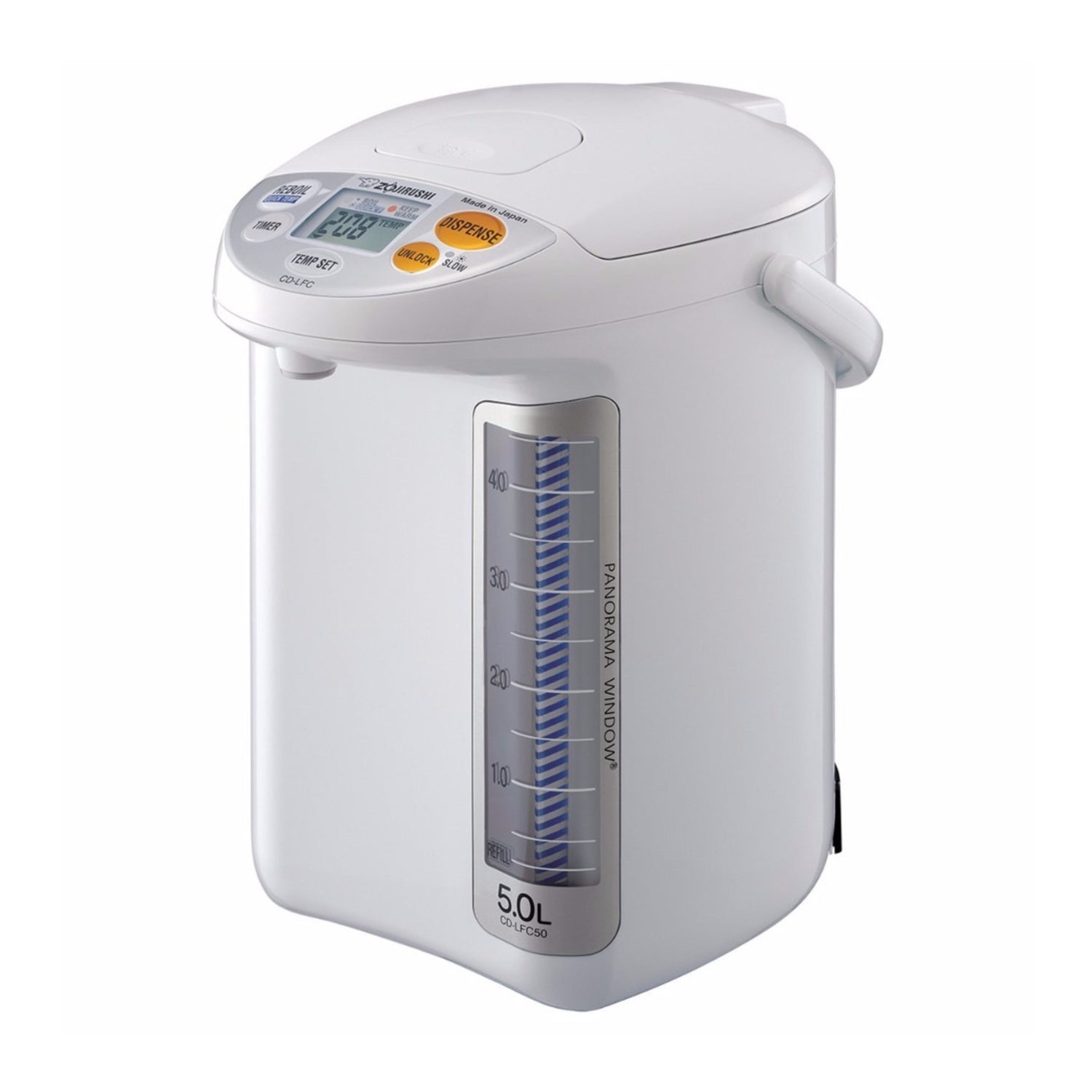 Zojirushi Micom Water Boiler and Warmer (169oz, White), Cleaner and Tumbler 12oz