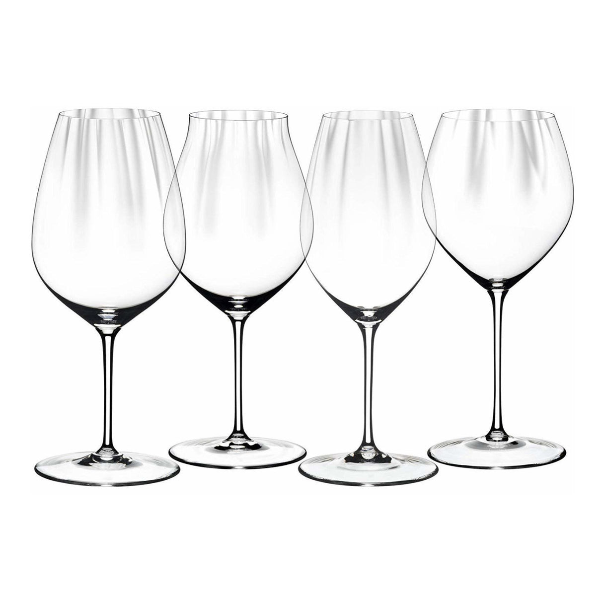 Riedel Performance Wine Glasses (4-Pack) with Wine Pourer and Polishing Cloth